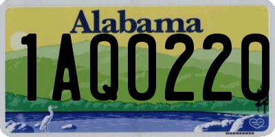 AL license plate 1AQ0220