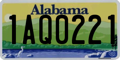 AL license plate 1AQ0221