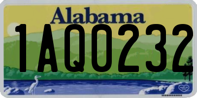 AL license plate 1AQ0232