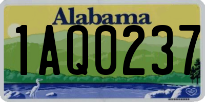 AL license plate 1AQ0237