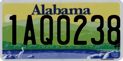 AL license plate 1AQ0238