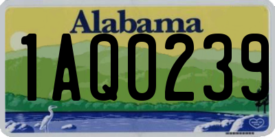 AL license plate 1AQ0239