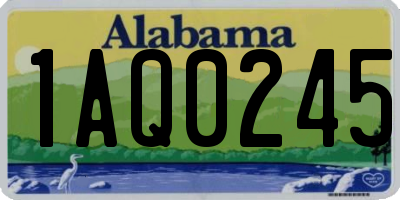 AL license plate 1AQ0245