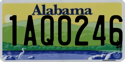 AL license plate 1AQ0246