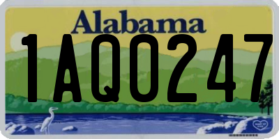 AL license plate 1AQ0247