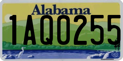 AL license plate 1AQ0255
