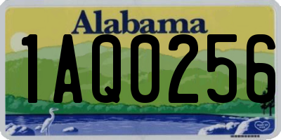 AL license plate 1AQ0256
