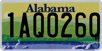 AL license plate 1AQ0260