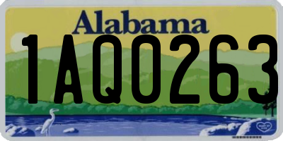 AL license plate 1AQ0263