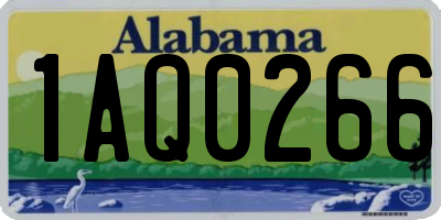 AL license plate 1AQ0266