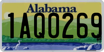 AL license plate 1AQ0269