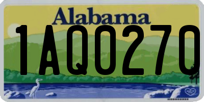 AL license plate 1AQ0270