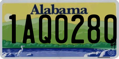 AL license plate 1AQ0280