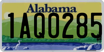 AL license plate 1AQ0285
