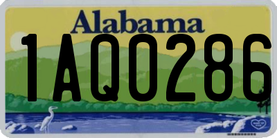 AL license plate 1AQ0286