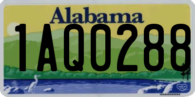 AL license plate 1AQ0288