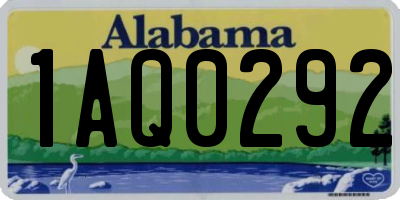 AL license plate 1AQ0292