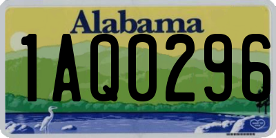 AL license plate 1AQ0296