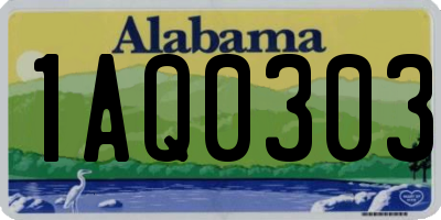 AL license plate 1AQ0303