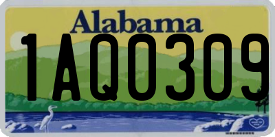AL license plate 1AQ0309
