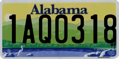 AL license plate 1AQ0318