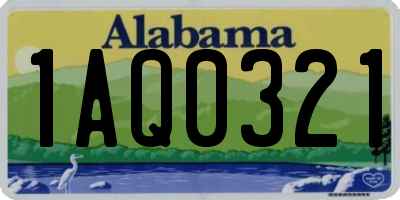 AL license plate 1AQ0321