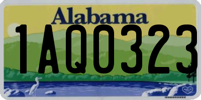 AL license plate 1AQ0323