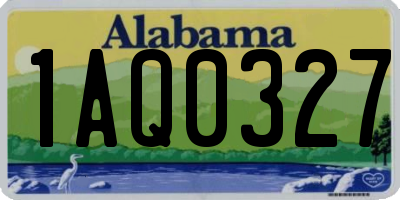 AL license plate 1AQ0327