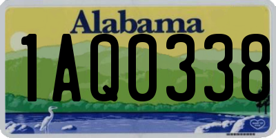 AL license plate 1AQ0338