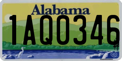 AL license plate 1AQ0346