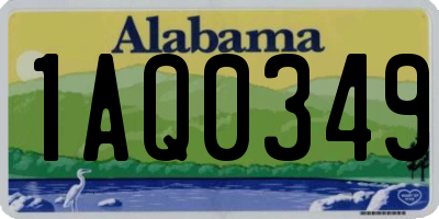 AL license plate 1AQ0349