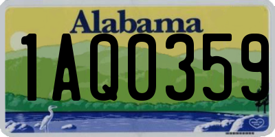 AL license plate 1AQ0359