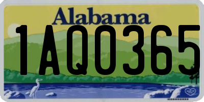 AL license plate 1AQ0365