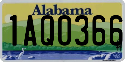 AL license plate 1AQ0366