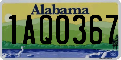 AL license plate 1AQ0367