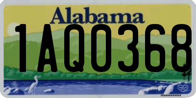 AL license plate 1AQ0368