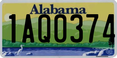 AL license plate 1AQ0374