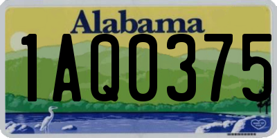 AL license plate 1AQ0375