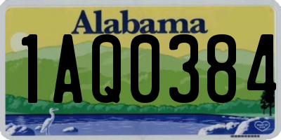 AL license plate 1AQ0384