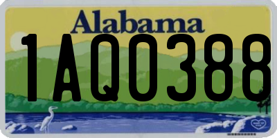 AL license plate 1AQ0388