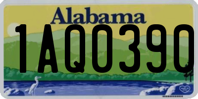 AL license plate 1AQ0390