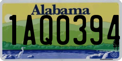 AL license plate 1AQ0394