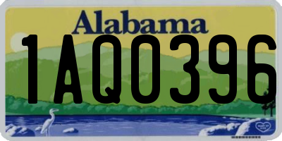 AL license plate 1AQ0396