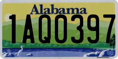 AL license plate 1AQ0397