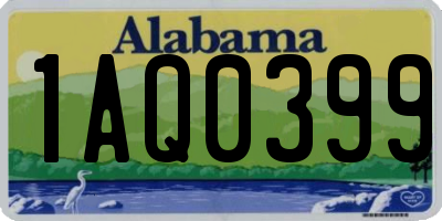 AL license plate 1AQ0399