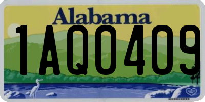 AL license plate 1AQ0409