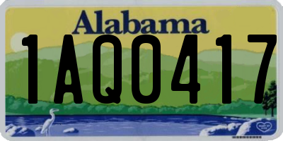 AL license plate 1AQ0417
