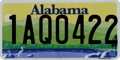 AL license plate 1AQ0422