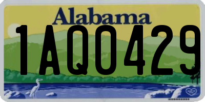 AL license plate 1AQ0429