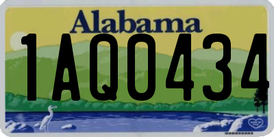 AL license plate 1AQ0434